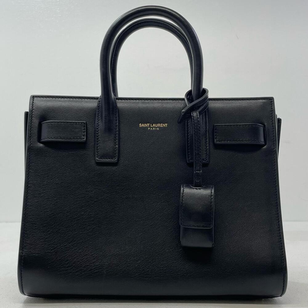 Saint Laurent Handbag Shoulder de Bag Sac Jour Black
